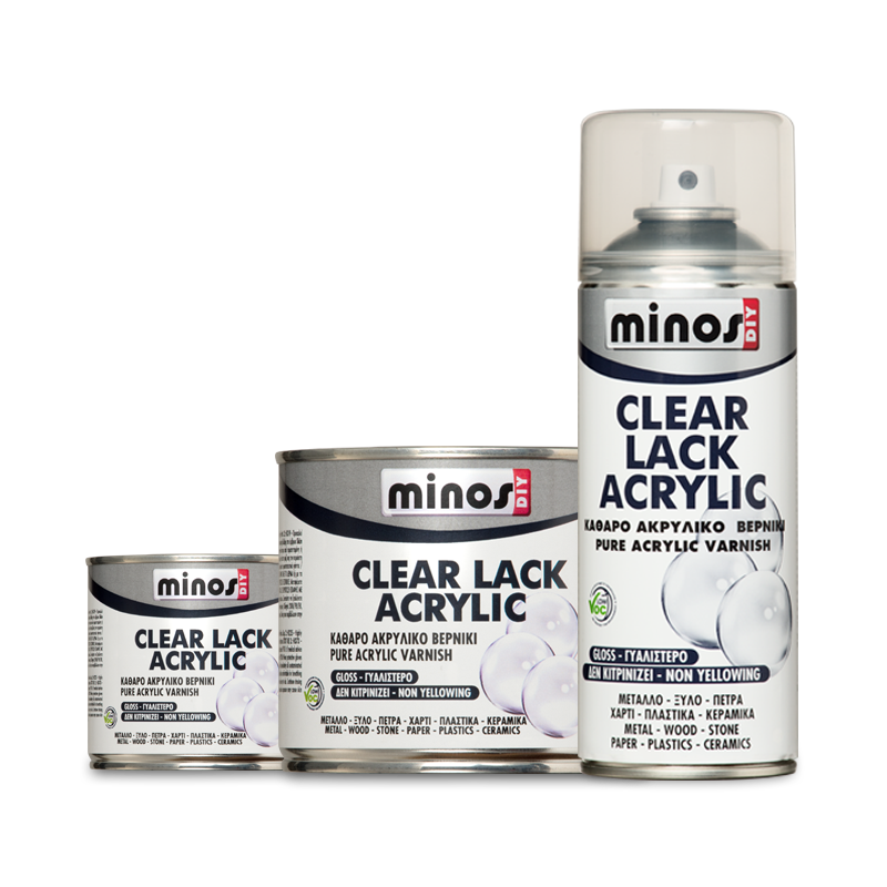 Metal Care & Enamel Paints MINOS CLEAR LACK ACRYLIC